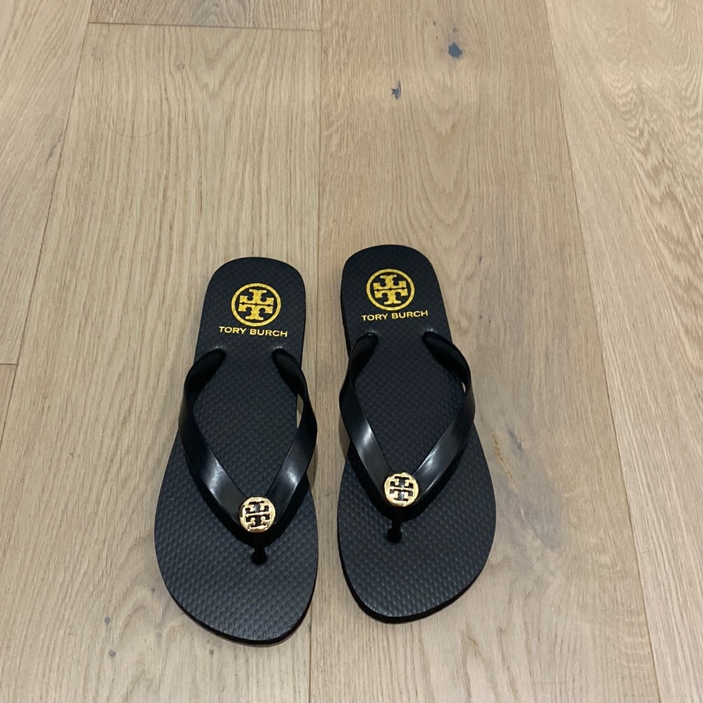Tory Burch black flip flops